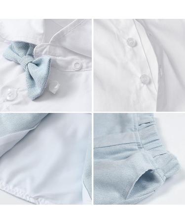 Mint Green Baby Boy 3pcs Gentleman Suit Herringbone Wedding Christening Outfit | Light Blue | 12-18 Months - Buy Online on GoSupps.com