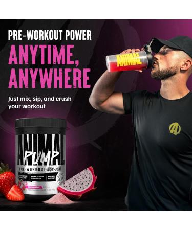 Animal Pump NS Stim-Free Pre Workout Powder for Men & Women - Caffeine-Free Preworkout for Energy Focus and Muscle Builder Beta Alanine Citrulline Nitrosigine and Nootropics Dragon Berry 440g Dragon Berry 15.52 Ounce (Pack of 1) - Buy Online on GoSupps.com