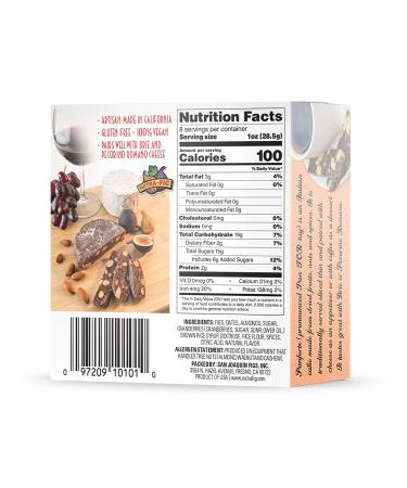 Traditional Italian Nutra Fig Fruitcake with Figs, Cranberries, and Almonds - Gluten Free & Kosher Tuscan Panforte Holiday Cake - 8 oz - Buy Online on GoSupps.com
