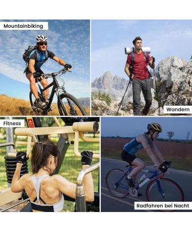 Atercel Bicycle Gloves for Men & Women - 5mm SBR Padding Shock-Damping MTB Gloves - Durable Comfortable Sports Gear - Black - Buy Online on GoSupps.com