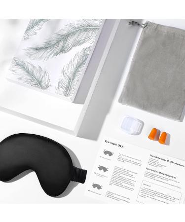 FRESHME Pure Mulberry Silk Sleep Mask Eye Cover - 100% Blackout Blindfold for Women and Men - Soft and Comfortable Eye Shade for Travel - Adjustable Band Included - Buy Online on GoSupps.com