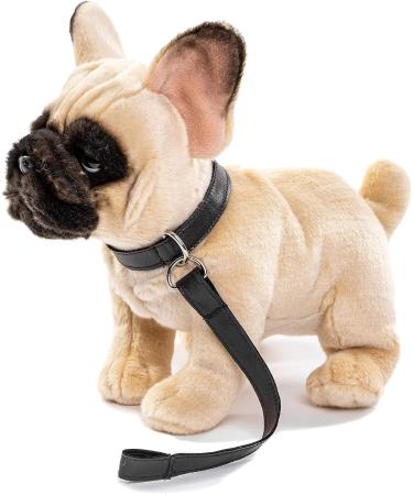 Buy Uni Toys Beige French Bulldog Plush Dog with Leash - 27 cm Cuddly Toy for Pets - International Shipping Available - Buy Online on GoSupps.com