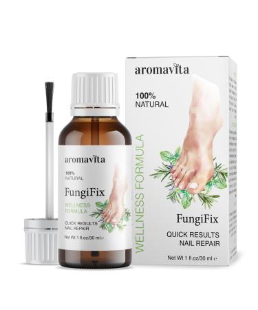 FungiFix Total Nail Repair: Naturally Fast-Acting & Long-Lasting Formula Vegan-Friendly for Stronger Nails - 1 fl.oz