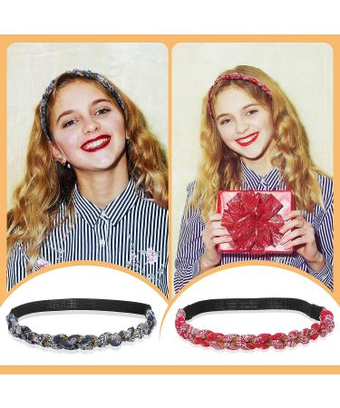 Braided Floral Headbands - 6 Piece Set for Girls & Women | Adjustable, Elastic, Stretch Fabric Hair Accessory - Ideal for Hair Styling - Buy Online on GoSupps.com
