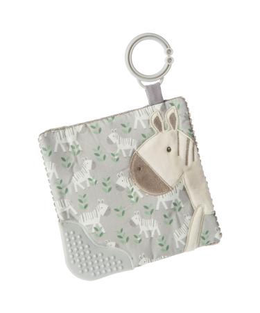 Mary Meyer Afrique Crinkle Teether Toy with Baby Paper and Squeaker  6 x 6-Inches  Zebra