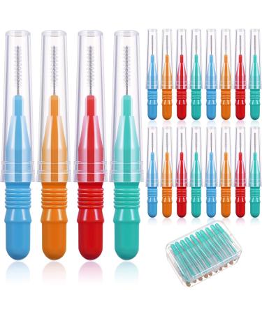 Patelai toothpick tooth flap Dental toothbrush oral cleaning tooth cleaning Tool with storage box red blue green orange (20) - Buy Online on GoSupps.com