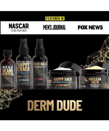 Derm Dude Advanced Beard Grooming Kit | Stimulate Facial Hair Growth | Complete Set with Wash Oil & Balm | Perfect Gifts for Men - Sandalwood & Cedar+Citrus - Buy Online on GoSupps.com