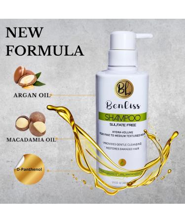 Shampoo & Conditioner Set with Argan & Macadamia Oil - Sulfate Free - Hair Repair for All Hair Types - Anti-Frizz & Split End Treatment - International Shipping Available - Buy Online on GoSupps.com