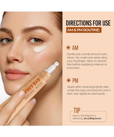 Quick Fix Vitamin C Instant Eye Tightener Under Eye Cream for Dark Circles Puffiness & Bags Dermatologist Tested Anti-Aging Korean Skin Care Vegan Clean Beauty Cruelty-Free .67 Fl Oz - Buy Online on GoSupps.com