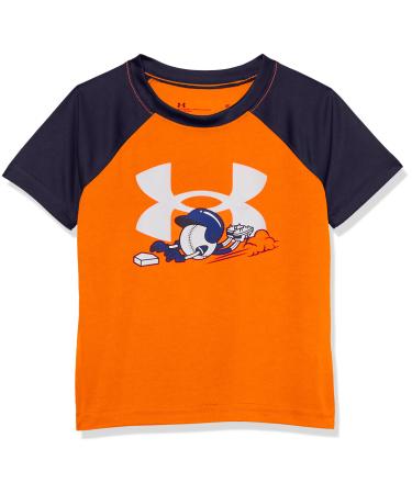 Under Armour Boys' Short Sleeve Shirt, Crewneck, Lightweight and Breathable 5 Sp22 Blaze Orange