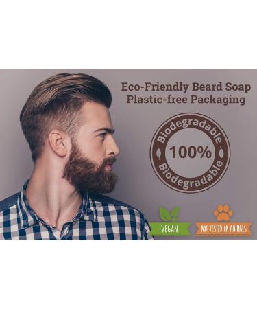 Clovelly Soap Co Natural Handmade Beard Shampoo Soap Bar Sandalwood & Bergamot 50g - Buy Online on GoSupps.com