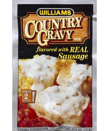 WILLIAMS Gravy Mix with Sausage, 2.5-Ounce (Pack of 12)