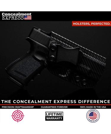 Concealment Express IWB KYDEX Holster | Claw Compatible | Appendix Carry | Glock G43/43X | Made in USA - Buy Online on GoSupps.com