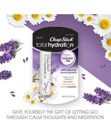 ChapStick Total Hydration - 100% Natural Essential Oils Lip Balm Set (4 Tubes, 0.12 oz Each) - Buy Online on GoSupps.com