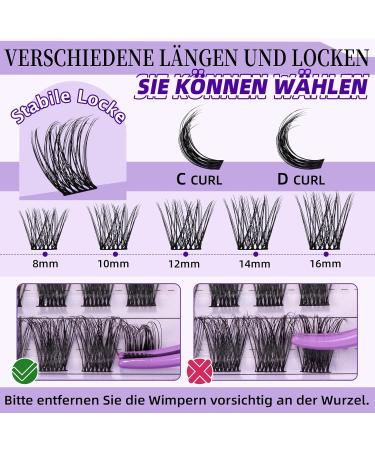 Buy Z08 B&C Individual Eyelash Extensions - 84 PCs DIY Lash Clusters for Beginners Reusable 12mm Eyelashes for Home Use - Buy Online on GoSupps.com