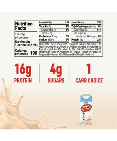 BOOST Glucose Control Creamy Strawberry 8 fl oz Carton - Pack of 24 - Buy Online on GoSupps.com
