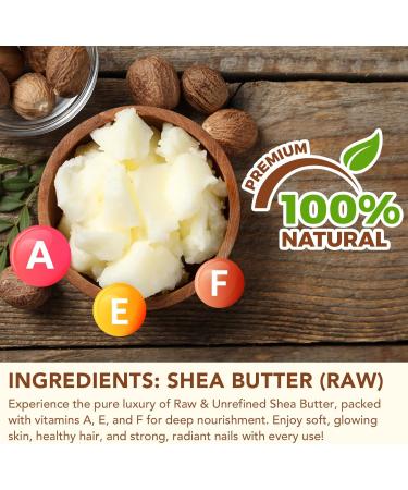 Organic Unrefined Cold Pressed Shea Butter (120ml) 100% Pure & Natural Pure & Vegan Premium Shea Butter Smooth Natural Shea Nut Lip Balm No - Buy Online on GoSupps.com