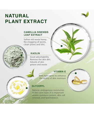 Green Tea Blackhead Remover Mask Stick for Deep Pore Cleansing and Oil Control - Skin Brightening and Moisturizing - Men and Women - Buy Online on GoSupps.com