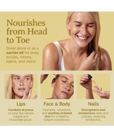 Bella Terra Oils - Organic Jojoba Oil 16 oz - Cold-Pressed Brilliance Elevate Your Nail Oil Regimen with Vitamin-Rich Organic Jojoba Goodness 16 Fl Oz (Pack of 1) - Buy Online on GoSupps.com