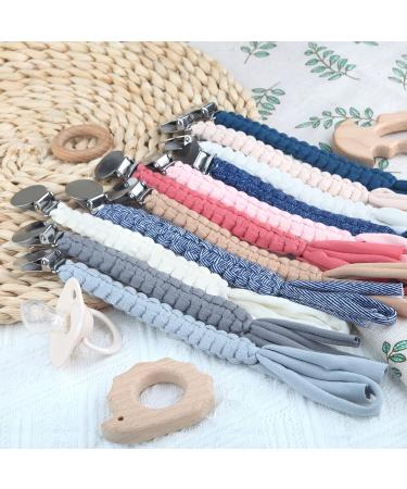 Kowlone Pacifier Clip for Baby Boys Girls Braided Pacifier Straps Binky Clips Chain Leash Holder Handmade Baby Shower Birthday Christmas 2 Pack(Pink Bean Paste Red) A: Pink Bean Paste Red - Buy Online on GoSupps.com