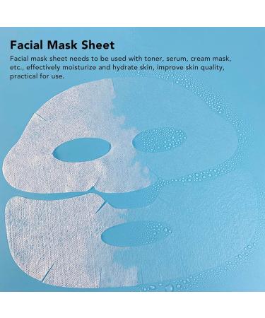 Facial Skin Fiber Paper Soft Pre-Cut Silk DIY Face Mask Sheet Bottom Top Thin for Beauty Salon for Skin Care - Buy Online on GoSupps.com