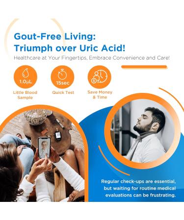 FORA Uric Acid Meter Bundle - Includes 10 Test Strips & 10 Lancing Devices | International Shipping Available - Buy Online on GoSupps.com