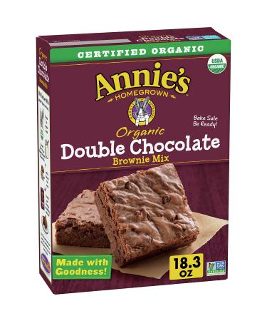 Annie's Organic Double Chocolate Brownie Mix, 18.3 oz (Pack of 8)