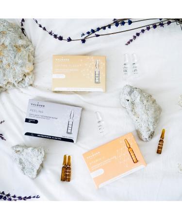 Valquer Laboratorios Peeling Facial Ampoules. Facial Serum. Night scrub and repair. All skin types. With glycolic acid and Aha. Facial Scrub - 5 Units X 2 Ml  - Buy Online on GoSupps.com
