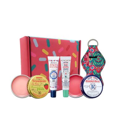 Smith's Rosebud Salve  Strawberry And Minted Rosebud Lip Balm Gift Set In Tin Can And Tube  Chapstick Collection Gifts Box-Lip Gloss Bundle Chapstick Giftbaskets