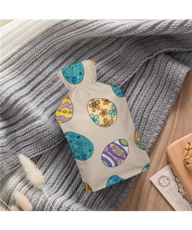Colorful Plush Hot Water Bottle with Cover - Hand Warmer for Adults & Children - 26.5x15.3cm - Fast International Shipping - Buy Online on GoSupps.com