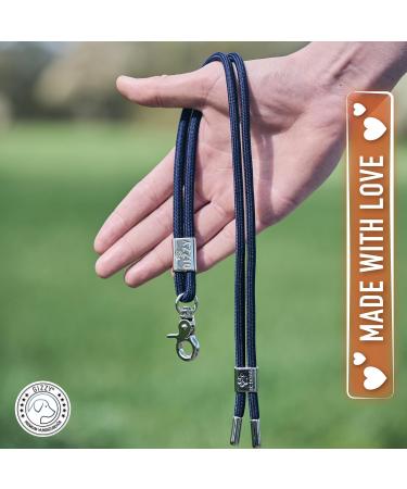 GIZZY Long Key Chain Lanyard & Whistle Strap for Dog Whistles - Adjustable Mobile Phone Neck Strap (Chrome/Blue) - Buy Online on GoSupps.com