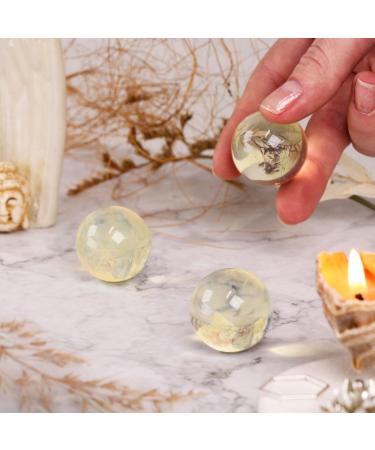 Buy NKlaus Opalite Yellow Crystal Stone Ball 30mm | Mystic Decorative Gem - International Shipping Available - Buy Online on GoSupps.com