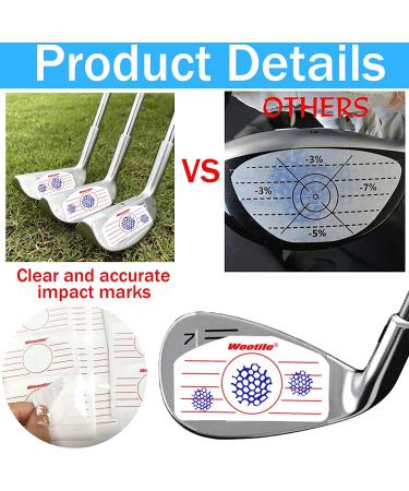 Golf Driver Impact Tape Labels 120Pcs - Swing Training Stickers for Irons & Woods | Golf Clubs Recorder for Practice & Improvement - Buy Online on GoSupps.com