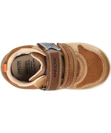 Geox Baby Girls B New Flick F Trainers 3.5 UK Child - Brown Navy - Buy Online on GoSupps.com