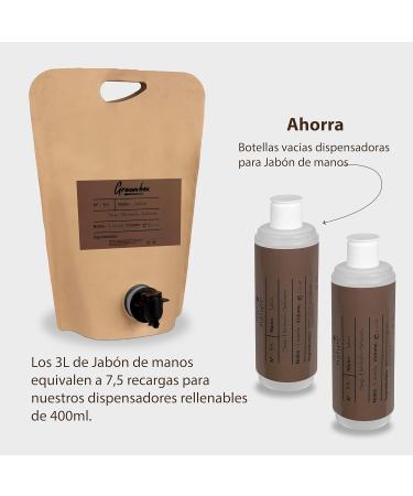  INTERCABO ORGANIC bag in box hand soap refill - Moisturizing and lavender scented hand soap 3L. Eco-friendly packaging and carry handle. Save money and the environment. - Buy Online on GoSupps.com