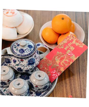 Lurrose New Year Hongbao 12pcs Chinese New Year Red Envelopes Red Money Packets Chinese Red Envelopes Small Envelopes Money Envelopes for Saving Envelopes Lunar New Wedding Pearl Paper Assorted Color 02 16.8X8.9X0.01CM - Buy Online on GoSupps.com