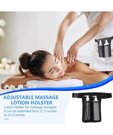 Buy Double Bag Massage Cream Lotion Holder Waist Belt - Black | Ideal for Massage Oils - International Shipping Available - Buy Online on GoSupps.com