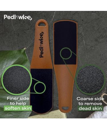 PEDI-WISE Double Sided Foot File - Extra Large Professional Foot Rasp for Hard Skin Removal - Podiatrist Recommended Cedar 1.0 - Buy Online on GoSupps.com