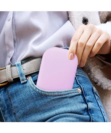 Benbilry Ultra-Slim Lighted Compact Travel Makeup Mirror Rechargeable 1X/3X LED Pocket Mirror with 3 Color Dimmable Lights Magnetic Closure & Memory Function Small Hand Mirror for Purse Purple - Buy Online on GoSupps.com