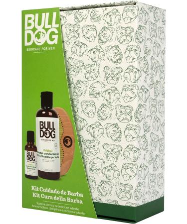 Bulldog Skincare For Men - Beardcare Kit Gift Set - Contains 1 Shaving Oil 1 2-in-1 Beard Shampoo and 1 Shaving Comb - Buy Online on GoSupps.com