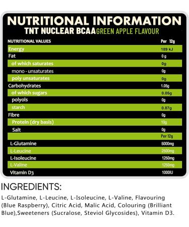 NXT Nutrition BCAA Glutamine & Vitamin D 360g - Apple Flavor | Amino Acids for Recovery, Gut Health, Muscle Protein Synthesis - Buy Online on GoSupps.com