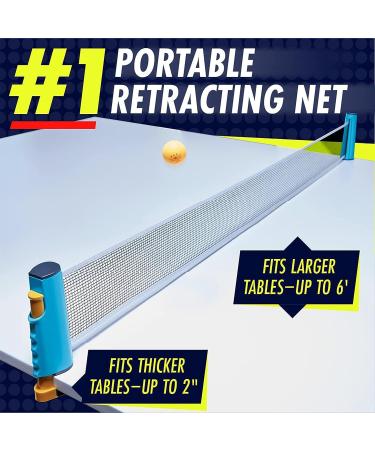 NIBIRU SPORT Ping Pong Paddles Set with Retractable Net & Storage Case - Professional Table Tennis Rackets & Balls - Game Table Accessories - Buy Online on GoSupps.com