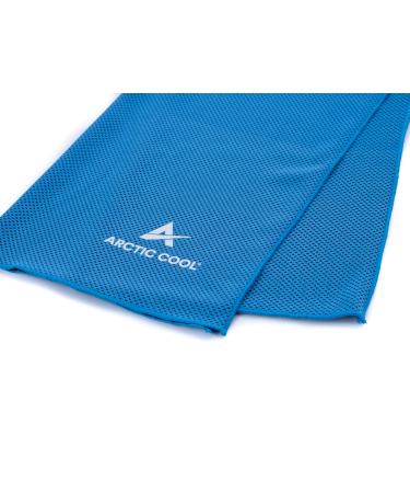 Arctic Cool Instant Cooling Towel Performance Tech Breathable Moisture Wicking Easy to Clean, Polar Blue / Cool Black