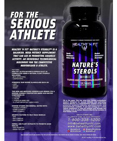 Healthy N Fit Nature s Sterols - 270 Tabs for Anabolic Support Amino Acids & Energizing Nutraceuticals - Buy Online on GoSupps.com