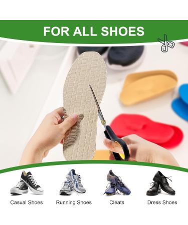 3 Pairs Ultra-Thin Charcoal Insoles - Sweat Absorbent Shoe Inserts for Women (12-12.5) & Men (10-10.5) - Ideal for Sweaty Feet - Buy Online on GoSupps.com