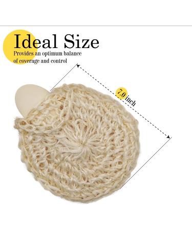 Turkish Style Sisal Loofah 2-Pack - Handwoven Agave Fiber Shower Sponge - Large Exfoliating Body Scrubber with Soap Pocket & Loop - Organic Vegan Bath Accessories - Buy Online on GoSupps.com