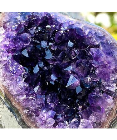Natural Amethyst Quartz Crystal Cluster from Uruguay Raw Geode Quartz Specimens for Crystal Divination Home Decoration 1.1lbs Crystal Cluster - Buy Online on GoSupps.com