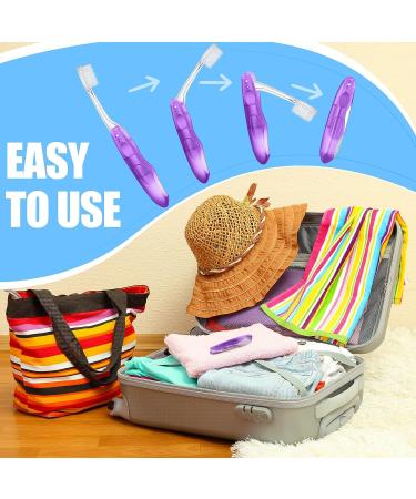 Nuogo 100 Piece Travel Toothbrushes - Portable & Collapsible for Kids & Adults - Ideal for Camping, Hiking & Travel - 6 Colors - Buy Online on GoSupps.com