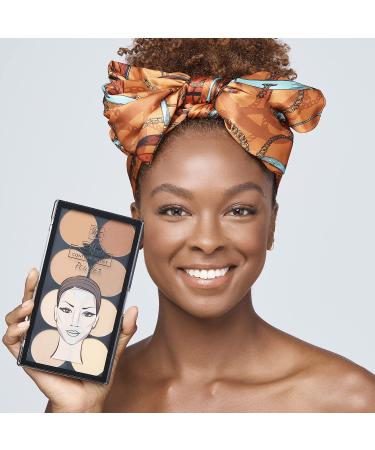 Ruby Kisses 3D Contour Artist Powder Palette - Light Medium | Sculpt and Define Cheekbones, Nose, and Jawline | 1 Count - Buy Online on GoSupps.com