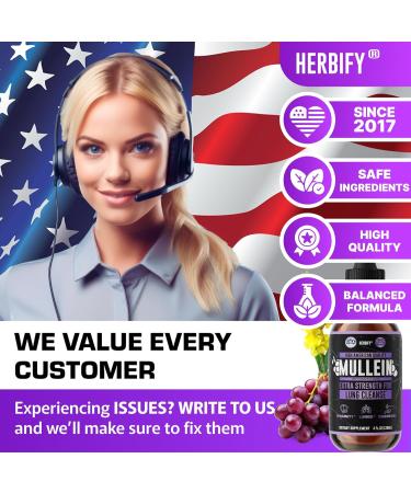 HERBIFY Bundle - Lions Mane & Mullein Grape 4 Fl Oz Drops - Supplement for Memory Focus & Clarity & Immune Support Lung Cleanse and Bronchial Support - Buy Online on GoSupps.com